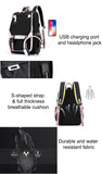 Darrahopens Home & Garden > Travel > Backpacks K-Pop Demon Hunters Anime School Backpack Cute Cartoon Bag for Students black_tfrf black 10