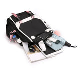 Darrahopens Home & Garden > Travel > Backpacks K-Pop Demon Hunters Anime School Backpack Cute Cartoon Bag for Students rosa_tfrf pink 10