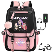 Darrahopens Home & Garden > Travel > Backpacks K-Pop Demon Hunters Anime School Backpack Cute Cartoon Bag for Students rosa_tfrf pink 10