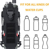 Darrahopens Home & Garden > Travel > Backpacks Khaki Adjustable Tactical Water Bottle Pouch - Multi-Functional MOLLE Compatible Accessory Bag for Hiking & Outdoor Survival