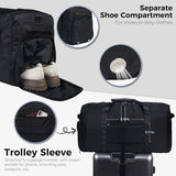 Darrahopens Home & Garden > Travel > Backpacks Large Capacity Foldable Travel Duffle Bag - Detachable Shoulder Strap, Gym & Yoga Storage, Business Luggage & Sports Bag (24.5x11.5x14 inches)
