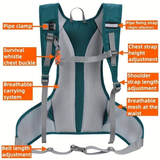 Darrahopens Home & Garden > Travel > Backpacks Lightweight Trail Running Hydration Backpack, Cycling Hiking Mountaineering Backpack, Night-Reflective Breathable Design(GREY)