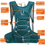 Darrahopens Home & Garden > Travel > Backpacks Lightweight Trail Running Hydration Backpack, Cycling Hiking Mountaineering Backpack, Night-Reflective Breathable Design(GREY)