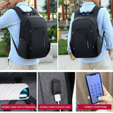 Darrahopens Home & Garden > Travel > Backpacks Men Business Bag Laptop Multi Functional Computer Bag Large Capacity Backpack