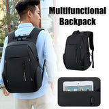 Darrahopens Home & Garden > Travel > Backpacks Men Business Bag Laptop Multi Functional Computer Bag Large Capacity Backpack