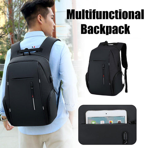 Darrahopens Home & Garden > Travel > Backpacks Men Business Bag Laptop Multi Functional Computer Bag Large Capacity Backpack