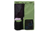 Darrahopens Home & Garden > Travel > Backpacks Mesh Beach Backpack with Wet Pocket Drawstring Waterproof Swimming Gym Bag for Men Women - Green