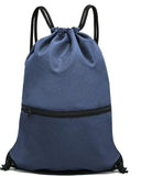 Darrahopens Home & Garden > Travel > Backpacks Navy Blue Versatile Drawstring Backpack - Sports, Gym, Yoga, Dance & Travel Carry-All (34x47 cm)