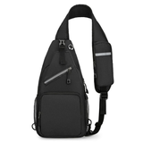 Darrahopens Home & Garden > Travel > Backpacks New Men's Chest Bag Lightweight Oxford Crossbody, Water-Resistant Durable Anti-Burden Shoulder Pack, Minimalist Casual Commute Cycling Sports Sling Bag（Dark grey）