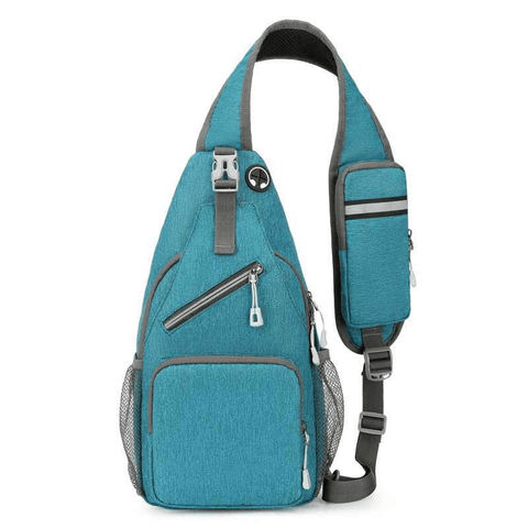 Darrahopens Home & Garden > Travel > Backpacks New Men's Chest Bag Lightweight Oxford Crossbody, Water-Resistant Durable Anti-Burden Shoulder Pack, Minimalist Casual Commute Cycling Sports Sling Bag（GREEN)