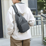 Darrahopens Home & Garden > Travel > Backpacks New Men's Chest Bag Lightweight Oxford Crossbody, Water-Resistant Durable Anti-Burden Shoulder Pack, Minimalist Casual Commute Cycling Sports Sling Bag(RED)