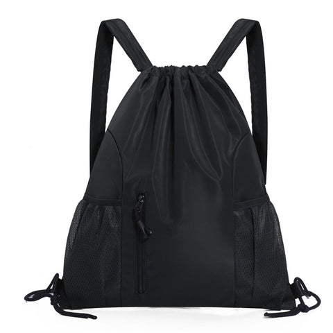Darrahopens Home & Garden > Travel > Backpacks One-Piece Backpack - Drawstring Backpack - Large Capacity - Lightweight - Separate Wet and Dry Compartments, Sports Backpack - Suitable for Travel and Fitness - Black