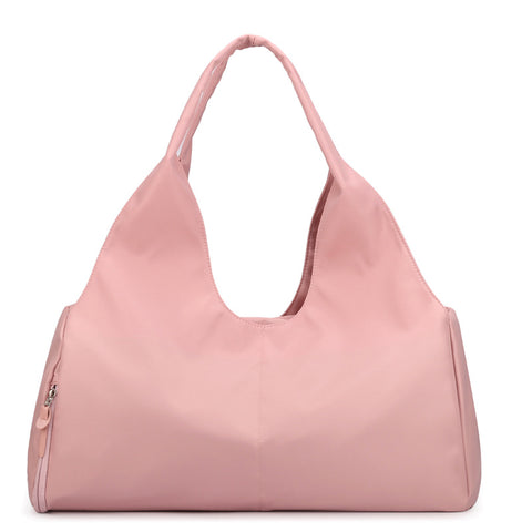 Darrahopens Home & Garden > Travel > Backpacks Pink Large Capacity Travel Duffel Bag - Lightweight Sports Gym Bag with Dry Wet Separation for Weekend Getaways and Business Trips