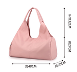 Darrahopens Home & Garden > Travel > Backpacks Pink Large Capacity Travel Duffel Bag - Lightweight Sports Gym Bag with Dry Wet Separation for Weekend Getaways and Business Trips