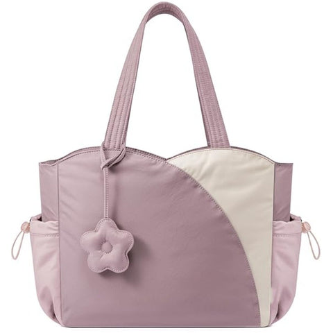 Darrahopens Home & Garden > Travel > Backpacks Pink Stylish 16-inch Women's Tote Bag - Teacher & Nurse Puffer Work Bag, Travel & Daily Handbag with Cup Holders