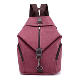 Darrahopens Home & Garden > Travel > Backpacks Purple Women's Vintage Canvas Backpack Casual Daypack Retro College School Bag Large Capacity Rucksack for Travel Work & Daily Use
