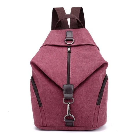 Darrahopens Home & Garden > Travel > Backpacks Purple Women's Vintage Canvas Backpack Casual Daypack Retro College School Bag Large Capacity Rucksack for Travel Work & Daily Use