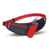 Darrahopens Home & Garden > Travel > Backpacks Red Adjustable Large Capacity Outdoor Sports Running Waist Pack(Waistline 70-160CM) - Multifunctional Marathon Pouch With Water Bottle Holder & Headphone Exit