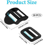 Darrahopens Home & Garden > Travel > Backpacks Replacement Backpack Buckles - Set of 5 - Replacement Backpack Buckles - Adjustable - Black Slide Buckles for Backpacks
