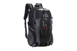 Darrahopens Home & Garden > Travel > Backpacks Water-resistant Hiking Backpack Travel Camping Nylon Outdoor Bag for Men and Women -Black