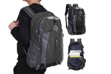 Darrahopens Home & Garden > Travel > Backpacks Water-resistant Hiking Backpack Travel Camping Nylon Outdoor Bag for Men and Women -Black