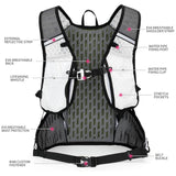 Darrahopens Home & Garden > Travel > Backpacks White Lightweight Outdoor Hiking Backpack Nylon Daypack for Cycling Camping and Mountaineering Breathable Sports Bag Ideal for Australian Adventures