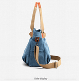 Darrahopens Home & Garden > Travel > Backpacks White Women's Retro Canvas Tote Bag Large Capacity Shoulder Handbag Adjustable Crossbody Strap 35cm for Travel Work & Daily Use
