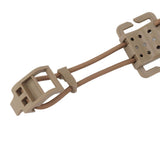Darrahopens Home & Garden > Travel > Duffel Bags 2Pcs Backpack Binding Clip MOLLE Gear Organizer Fastener Elastic Binding Buckle Carabiner Clip Bags Clasp Cord Fix Gear Elastic Strap Khaki In Australia - Darrahopens