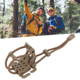 Darrahopens Home & Garden > Travel > Duffel Bags 2Pcs Backpack Binding Clip MOLLE Gear Organizer Fastener Elastic Binding Buckle Carabiner Clip Bags Clasp Cord Fix Gear Elastic Strap Khaki In Australia - Darrahopens