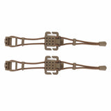 Darrahopens Home & Garden > Travel > Duffel Bags 2Pcs Backpack Binding Clip MOLLE Gear Organizer Fastener Elastic Binding Buckle Carabiner Clip Bags Clasp Cord Fix Gear Elastic Strap Khaki In Australia - Darrahopens