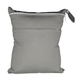 Darrahopens Home & Garden > Travel > Duffel Bags 2pcs Superior Waterproof Wet Dry Bags,Reusable Two Zippered Pockets, baby cloth diaper wet bags,Travel,Beach,Pool,Daycare,Soiled Items,Yoga Gym Bag,wet bag for swimsuit Black&Grey