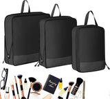Darrahopens Home & Garden > Travel > Duffel Bags 3pcs Compression Packing Cubes Expandable Luggage Organizers for Travel