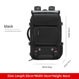 Darrahopens Home & Garden > Travel > Duffel Bags 4-in-1 Convertible Travel Backpack & Briefcase - Large Capacity, 16" Laptop Compartment, USB Port(Black)