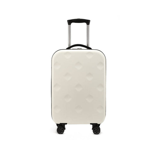 Darrahopens Home & Garden > Travel > Duffel Bags Beige 20 Inch Foldable Carry-on Suitcase with 360 Spinner Wheels and Combination Lock, Lightweight Space Saving Hard Shell Luggage for Australian Travel