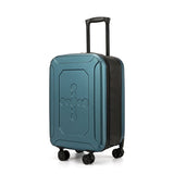 Darrahopens Home & Garden > Travel > Duffel Bags Blue 20 Inch Foldable Carry-on Suitcase Ultra Lightweight 2.1kg Hard Shell Luggage with 360 Spinner Wheels and Combination Lock for Australian Travel