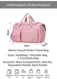Darrahopens Home & Garden > Travel > Duffel Bags Blue Lightweight & Waterproof Sports Gym Bag with Separate Shoe Compartment, Adjustable Strap and Multiple Pockets - Large-Capacity Travel Duffel for Workout, Business & Getaways