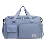 Darrahopens Home & Garden > Travel > Duffel Bags Blue Lightweight & Waterproof Sports Gym Bag with Separate Shoe Compartment, Adjustable Strap and Multiple Pockets - Large-Capacity Travel Duffel for Workout, Business & Getaways