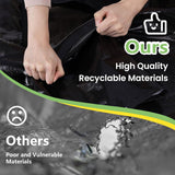 Darrahopens Home & Garden > Travel > Duffel Bags CARLA HOME 12-Pack Large Moving Storage Bags with Zippers & Handles with 95 Liters Capacity for Space Saving, Travel, Camping & Organization (Black)