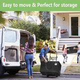 Darrahopens Home & Garden > Travel > Duffel Bags CARLA HOME 6-Pack Large Moving Storage Bags with Zippers & Handles with 95 Liters Capacity for Space Saving, Travel, Camping & Organization (Black)