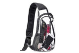 Darrahopens Home & Garden > Travel > Duffel Bags Clear Sling Bag PVC Crossbody Bag for Stadium Events Concerts and Hiking