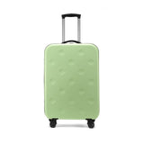 Darrahopens Home & Garden > Travel > Duffel Bags Green 20 Inch Foldable Carry-on Suitcase with 360 Spinner Wheels and Combination Lock, Lightweight Space Saving Hard Shell Luggage for Australian Travel