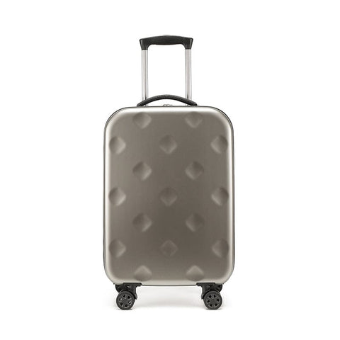 Darrahopens Home & Garden > Travel > Duffel Bags Grey 20 Inch Foldable Carry-on Suitcase with 360 Spinner Wheels and Combination Lock, Lightweight Space Saving Hard Shell Luggage for Australian Travel