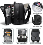 Darrahopens Home & Garden > Travel > Duffel Bags Large Carry On Backpack, 40L Expandable USB Backpack, 17.3” Laptop Backpack for Men Airline Approved Travel Business Weekender Bag In Australia - Darrahopens