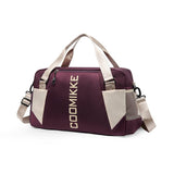 Darrahopens Home & Garden > Travel > Duffel Bags Large Travel Duffle Bag Gym Sports Weekender with Shoe Compartment Wet Pocket Lightweight Carry On Luggage Bag (Dark Purple)