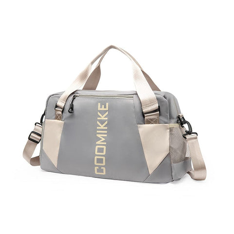 Darrahopens Home & Garden > Travel > Duffel Bags Large Travel Duffle Bag Gym Sports Weekender with Shoe Compartment Wet Pocket Lightweight Carry On Luggage Bag (Grey)
