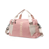 Darrahopens Home & Garden > Travel > Duffel Bags Large Travel Duffle Bag Gym Sports Weekender with Shoe Compartment Wet Pocket Lightweight Carry On Luggage Bag (Pink)