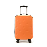 Darrahopens Home & Garden > Travel > Duffel Bags Orange 20 Inch Foldable Carry-on Suitcase with 360 Spinner Wheels and Combination Lock, Lightweight Space Saving Hard Shell Luggage for Australian Travel