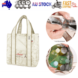 Darrahopens Home & Garden > Travel > Duffel Bags Portable 22*11.5*25cm Insulated Lunch Bag Food Container Picnic Storage Handbag