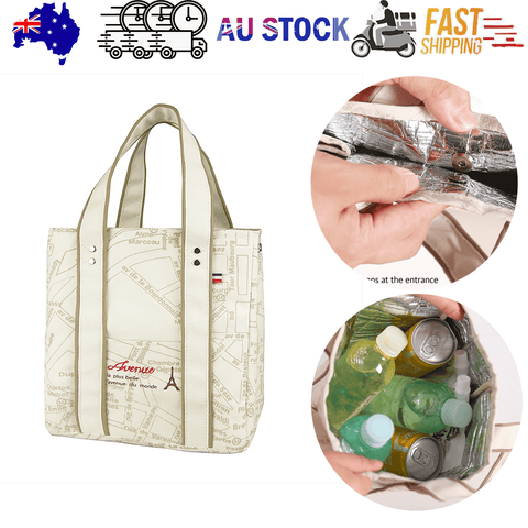 Darrahopens Home & Garden > Travel > Duffel Bags Portable 22*11.5*25cm Insulated Lunch Bag Food Container Picnic Storage Handbag