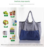 Darrahopens Home & Garden > Travel > Duffel Bags Portable foldable shopping bag - storage bag - supermarket bag - large Oxford cloth bag - eco-friendly bag - blue